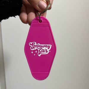 Pink Getaway Car Keychain